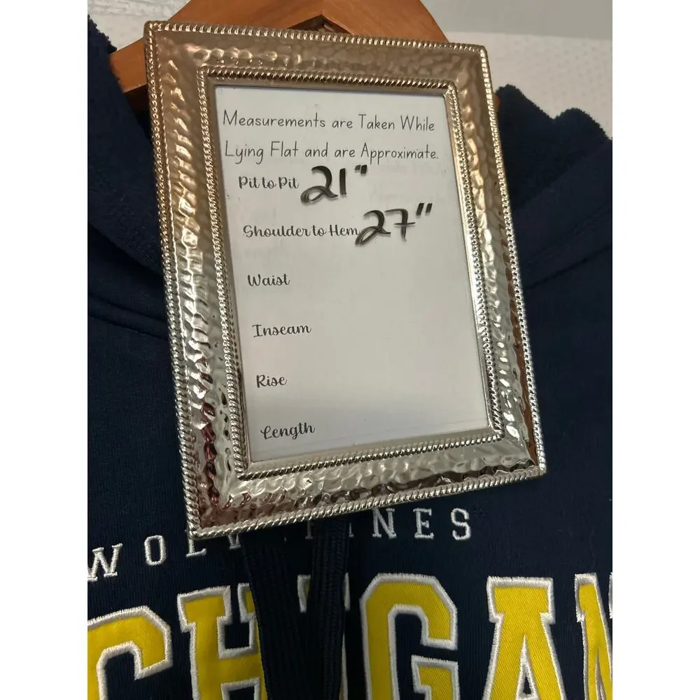 Michigan Wolverines Hoodie Adidas Men's Blue Maze Long Sleeve Sweatshirt‎ Medium